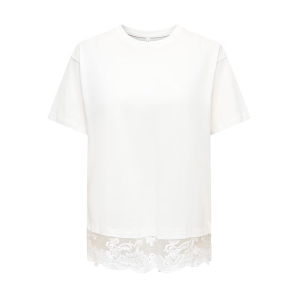 Onlvivvi S/S Lace Bottom Top