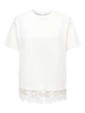 Onlvivvi S/S Lace Bottom Top