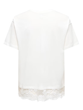 Onlvivvi S/S Lace Bottom Top