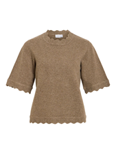 Vinikolina O-Neck 2/4 Knit Top