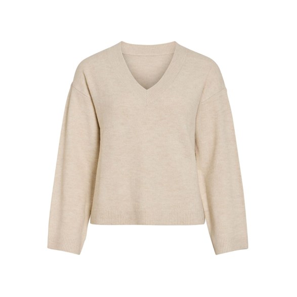 Viliga L/S Rev V-Neck Knit Top