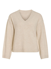 Viliga L/S Rev V-Neck Knit Top