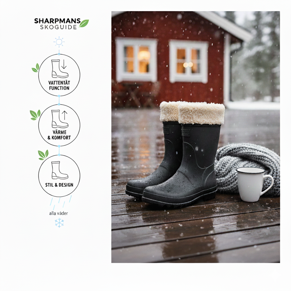 Fodrade gummistövlar dam – håll fötterna varma med stil