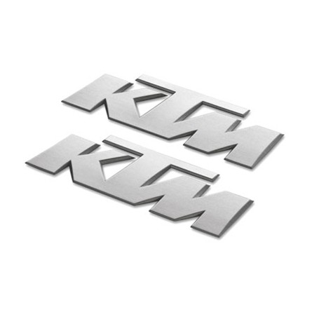 STICKER FUEL TANK ''KTM" 3D'', SILVER