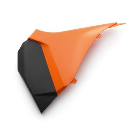 AIR BOX COVER LEFT ORANGE/BLACK, KTM SX 11-12, EXC/EXC-F 12-13