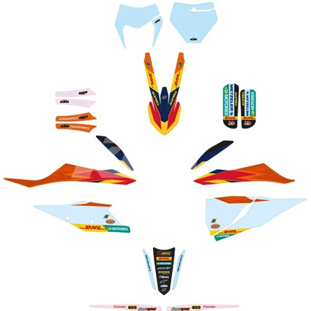 FACTORY GRAPHICS KIT, KTM SX/SX-F 125-450 19-22, EXC/EXC-F 20-22
