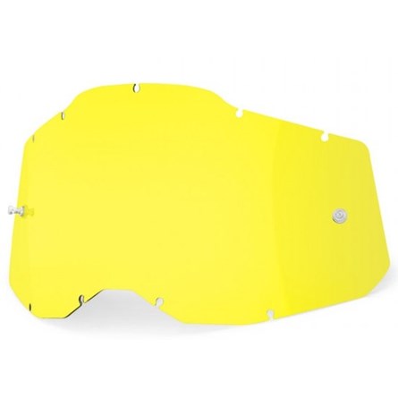 100% RACECRAFT 2/ACCURI 2/STRATA 2, YELLOW LENS