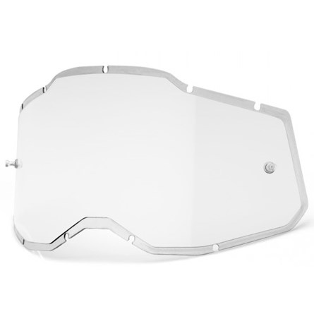 100% RACECRAFT 2/ACCURI 2/STRATA 2, INJECTED CLEAR LENS