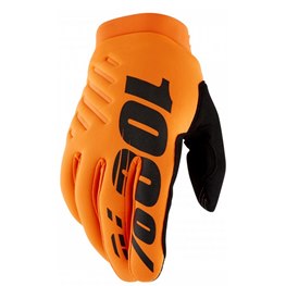 100% BRISKER HANDSKAR BARN SVART/ORANGE