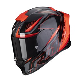 SCORPION EXO-R1 AIR GAZ, svart/röd