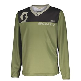 SCOTT 350 DIRT JERSEY KIDS GREEN TAN