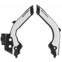 ACERBIS FRAME GUARD X-GRIP BLACK/WHITE, HQV TC/FC 125-450 19-22, TE/FE 20-22