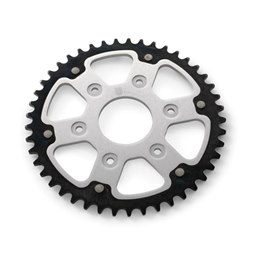 HQV REAR SPROCKET 44-46 Kugg, HQV SVARTPIL/VITPIL 401 18->