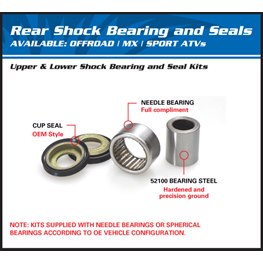 £ Allballs Övre stötdämparlager, Honda CR80R 88-95, CRM250AR (NOT US MODEL) 96-99, XR400R 98-04