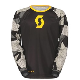 SCOTT 350 CAMO JUNIOR EVO JERSEY Black/Yellow