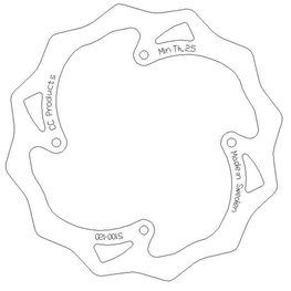 Bromsskiva Bak KTM 85 04-