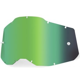 100% RACECRAFT 2/ACCURI 2/STRATA 2, MIRROR GREEN LENS