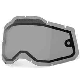100% RACECRAFT 2/ACCURI 2/STRATA 2, VENTED DUAL PANE SMOKE LENS