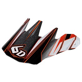 6D RUSH VISOR, ORANGE/BLACK
