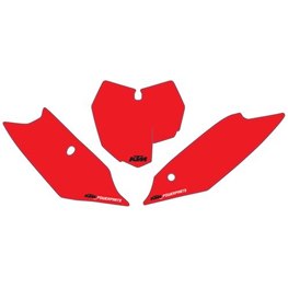 £ NR PLATE BACKGROUNDS (3 parts), KTM SX 125/150 13-15, SX 250 13-16, SX-F 13-15