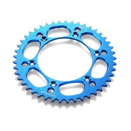 HQV REAR SPROCKET ALU. 42-52 Kugg BLUE MX ENDURO, HQV 125- 501, 14->, ENDURO/SUPERMOTO 701 16->