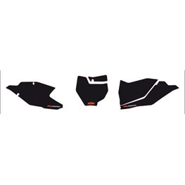 £ NR PLATE BACKGROUNDS (3 parts), KTM SX 125/150 16-17, SX 250 2017, SX-F 16-17