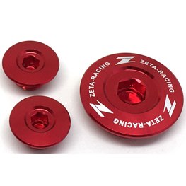 £ ZETA Engine Plugs Red, Honda CRF 250 R 04-09, CRF 250X 04-17