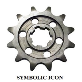 £ Jax Front Steel Sprocket 12-14 Kugg, Honda CR125R 04-07, CRF250R 04-17, CRF250X 04-17