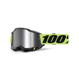 100%, ACCURI 2 GLASÖGON NEON YELLOW MIRROR SILVER LENS, VUXEN