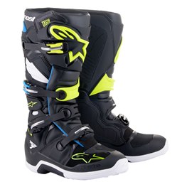 Alpinestars Stövel Tech 7 Svart/Blå/Gul Fluo