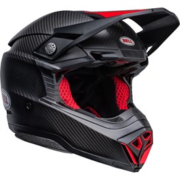 BELL Moto-10 Spherical Helmet Satin/Gloss Black/Red