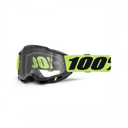 100%, ACCURI 2 Glasögon Neon Yellow Clear Lens, VUXEN