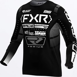 YTH PODIUM MX JERSEY 25 Black/White