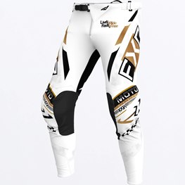 YTH PODIUM GLADIATOR MX PANT, White/Black/Gold