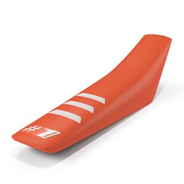 ONEGRIPPER  SADELÖVERDRAG LIGHT RIBBED ORANGE/WHITE