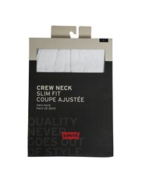 LEVI'S® 2 Pack Crewneck Twopack Tee White