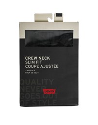 LEVI'S® 2 Pack Crewneck Twopack Tee Black