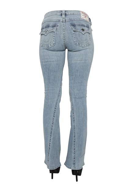 TRUE RELIGION Joey Low Rise Flare Peak Spot Jeans