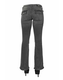 TRUE RELIGION Joey Low Rise Flare Charcoal Jeans