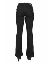 TRUE RELIGION Becca Mid Rise Bootcut Body Black Jeans