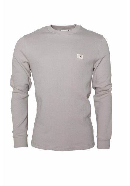CALVIN KLEIN JEANS Woven Label Waffle LS Tee