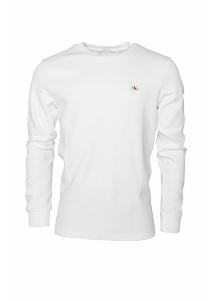 CALVIN KLEIN JEANS Woven Label Waffle LS Tee