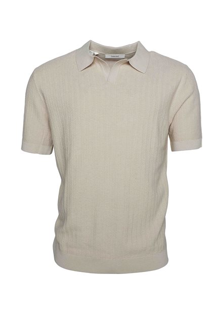 SELECTED SLHMattis SS Linen Blend Polo