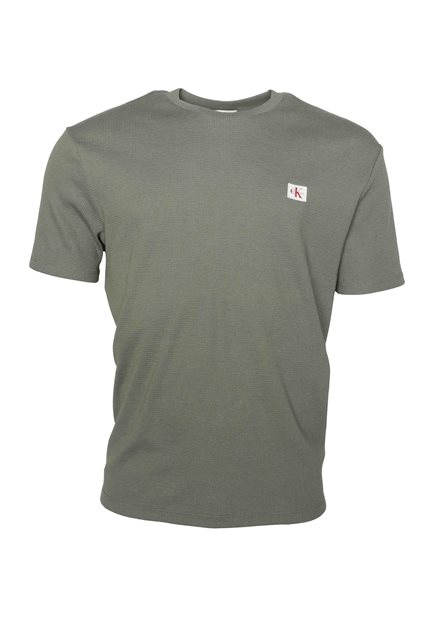 CALVIN KLEIN JEANS SS Waffle Badge Crewnk Tee