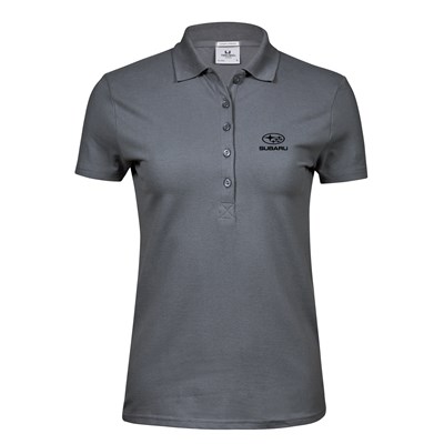 Lux Stretch Polo Powder Grey, Ladies
