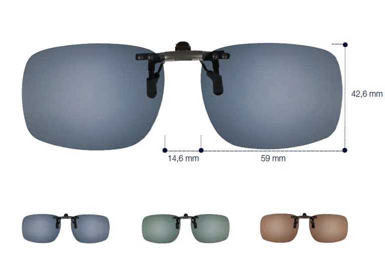 Uppfällbara clip-on 59-43