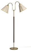 Gripsholm golvlampa, oxid/mahogny 145cm