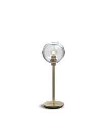Gloria bordslampa, mässing/klart glas