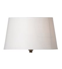 Basic straight lampskärm, vit 42cm
