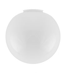 Klotskärm 100, vitt överfångsglas 25cm
